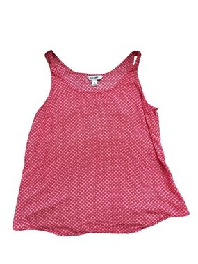 Old Navy Red Patterned Flowy Tank Top Size Large